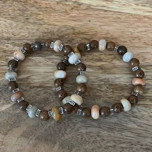 Handmade semiprecious stone bracelets